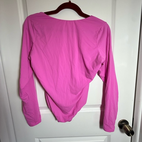 SKIMS Pink Fitted Bodysuit, size XL, new without tags - Picture 1 of 3